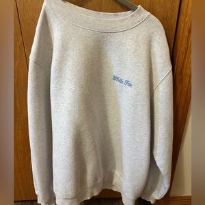 White Fox Gray Sweatshirt